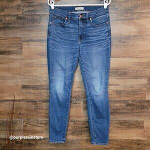 Madewell Jeans 30 Skinny 9" High Rise Creston Wash J4624 Tummy Control Stretch